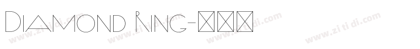 Diamond Ring字体转换